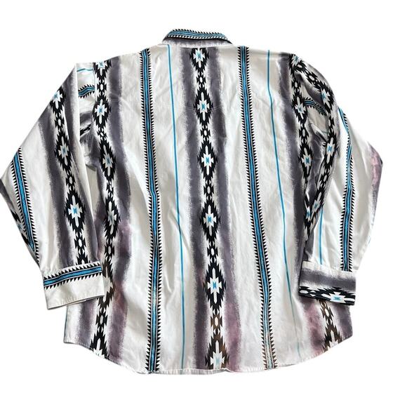 Vintage 90s EXPRESS RIDERS Shirt Rodeo Cowboy Western Southwestern Men's XL - Picture 6 of 6